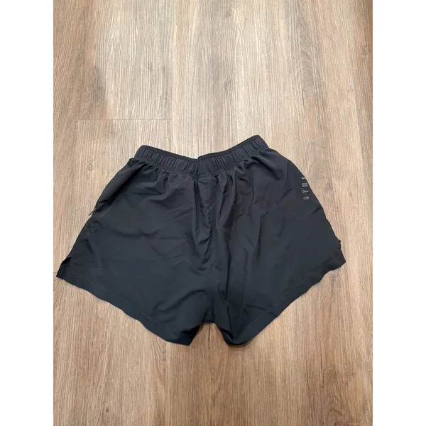 Gymshark‎ Womens Black Running Athletic Shorts Size L Zipper Pocket Sporty 3117 - Image 3