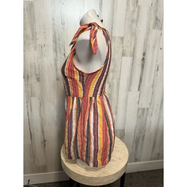 Stripped romper Orange - Image 2