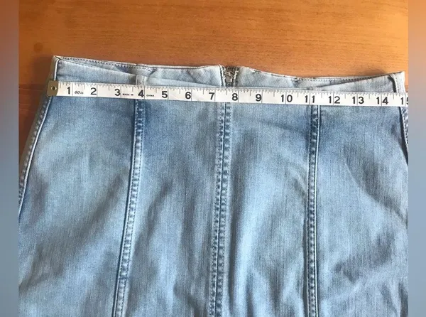 Free People Denim mini skirt - Image 8