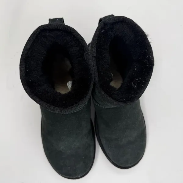 UGG Classic Mini II Suede Shearling Ankle Boot Black Women Size 7 - Image 12