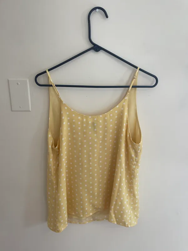 A New Day Yellow Polka Dot Tank Top - Image 4