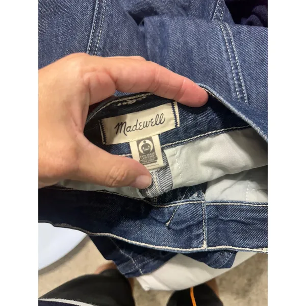 Madewell Perfect Vintage Wide Leg‎ Jean Seam Edition Blue Trouser 27 High Rise - Image 10