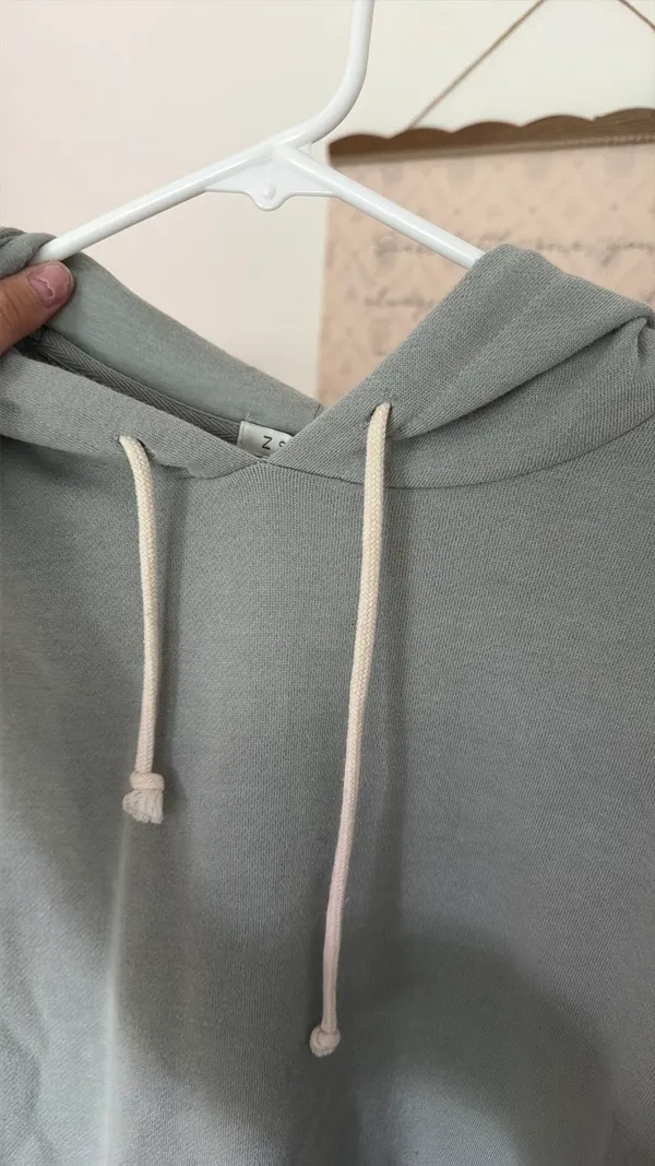 Sage green hoodie Size M - Image 3