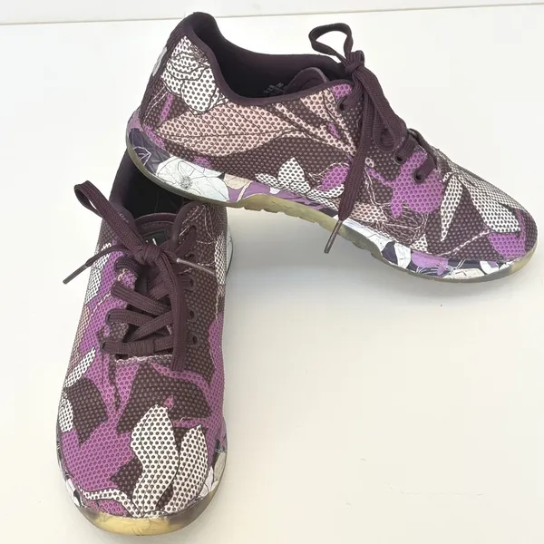 NOBULL Project Magnolia SuperFabric Cross Training Shoes Sz 7 Purple Floral Gym - Image 5