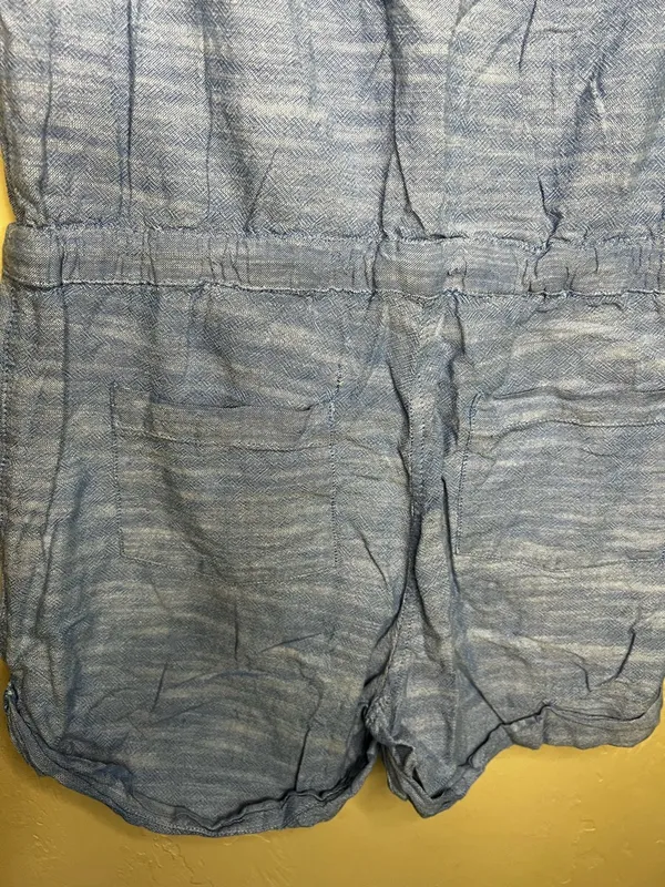 BDG Urban Outfitters Blue‎ Heathered Cotton Romper - Image 8