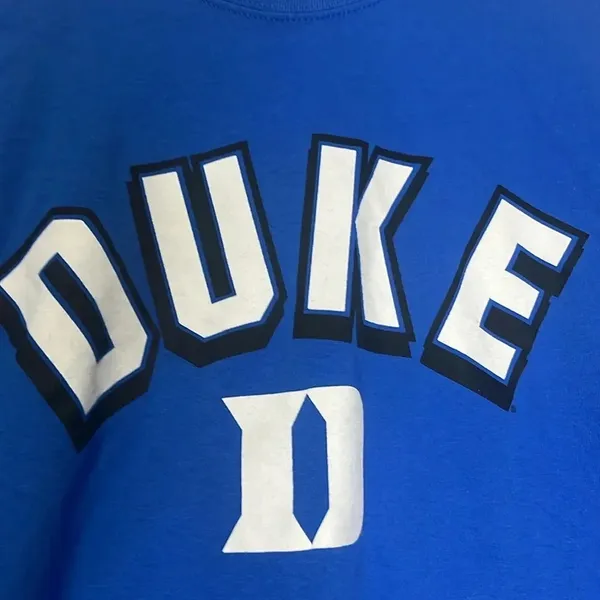 Imperfect Duke tshirt womens 2XL heavy cotton Gildan Duke tshirt‎ short sleeved - Image 3