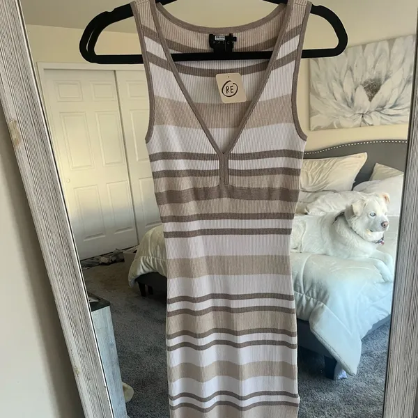 The Elma Rib Knit Dress HATCH maternity dress - Image 5