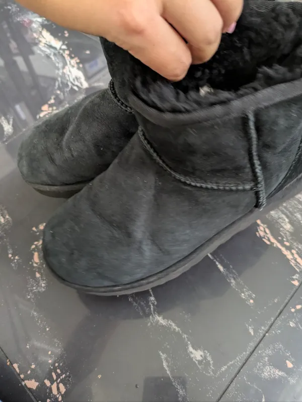 Ugg Classic Mini II Black Boots Size 6 - Image 4