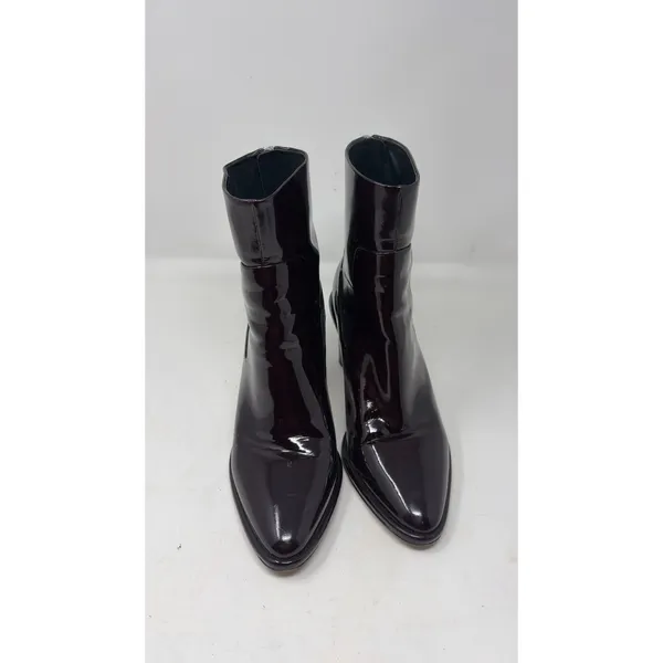 Rag & Bone Patent leather Wiley High Boot in Burgundy Wine 38.5 8 - Image 2
