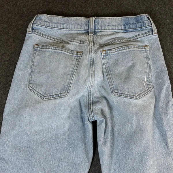 Abercrombie & Fitch The Baggy Low Rise Jeans Light Wash Size 26 2R 29x30 - Image 12