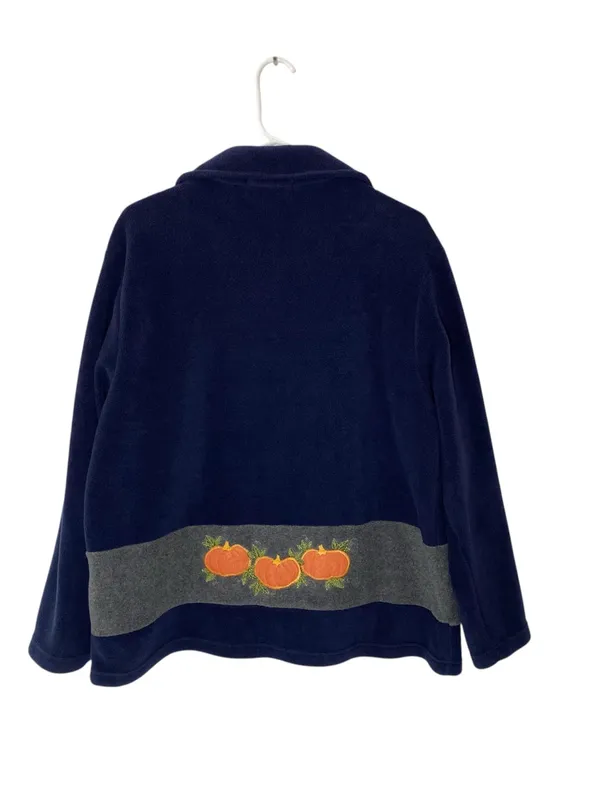 VINTAGE CD SPORT Pumpkin Fleece Jacket - Image 4