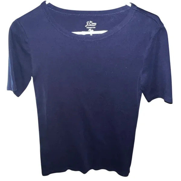 J. Crew Dark Blue Perfect Fit Tee - Image 2