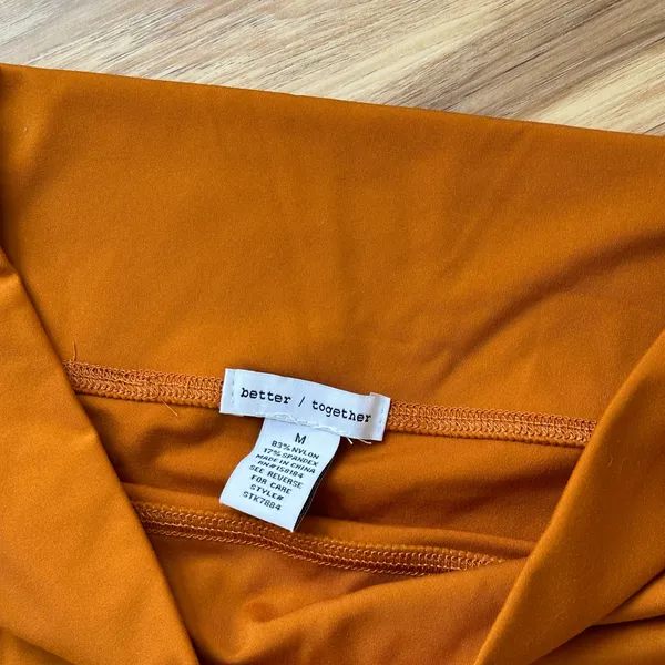 Better Together Orange biker shorts - Image 3