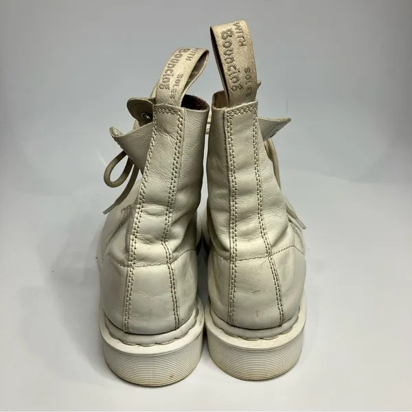 Dr. Martens 1460 Pascal‎ Mono lace up boots white off white size 7 - Image 5