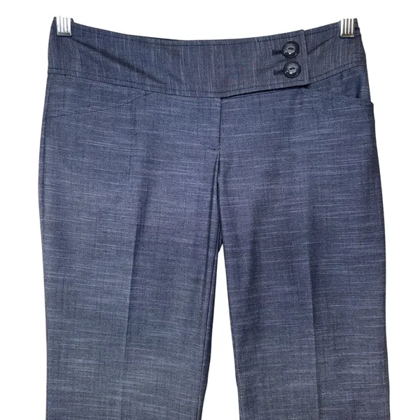 The Limited Drew Fit Dress Pants‎ Size 0 Blue Gray Wide Leg Flare Office NWT - Image 3