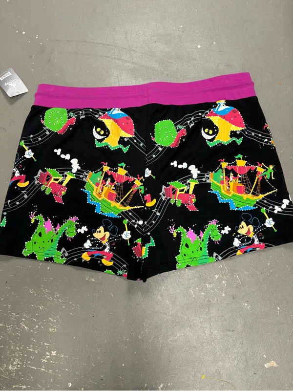 Disney Electrical Parade Glow in the Dark Shorts Womens 1X NWT - Image 6