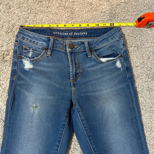 Articles Of Society Medium Blue Skinny Jeans - Image 3