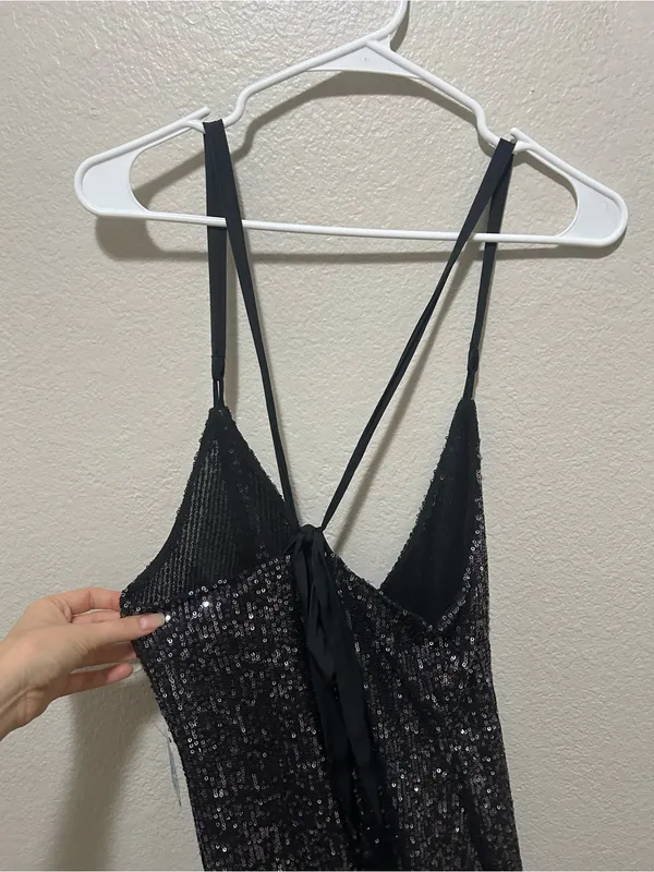 NWT Intimately Free People Gold Rush Sequin Mini Dress Medium Glam Party - Image 8