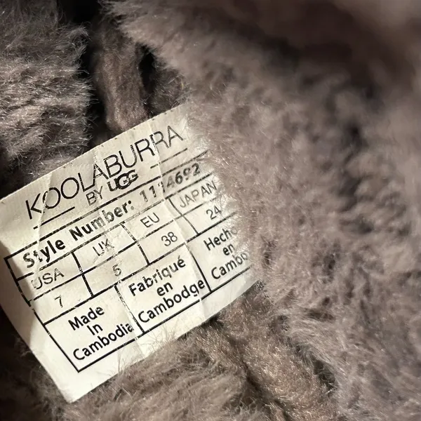 Koolaburra S/N 1114692 taupe leather winter boots women size 7 - Image 11