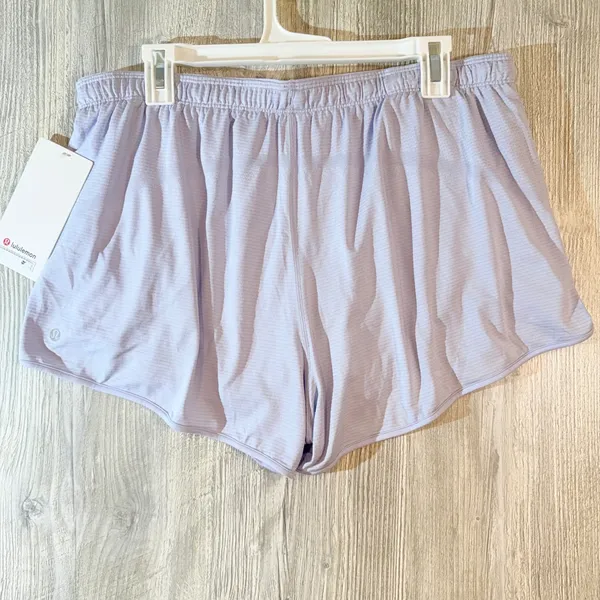 Lululemon Swiftly Mid‎ Rise Shorts Serene Blue Pastel Athletic Lined Size 14 NWT - Image 5