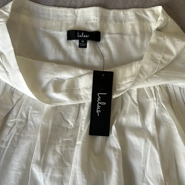 Lulu's Cream Skater Skirt - Image 3