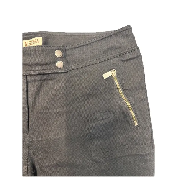 Vintage Michael Kors Black Straight Leg Denim Pants Women's 12 BNWOT Y2K - Image 5