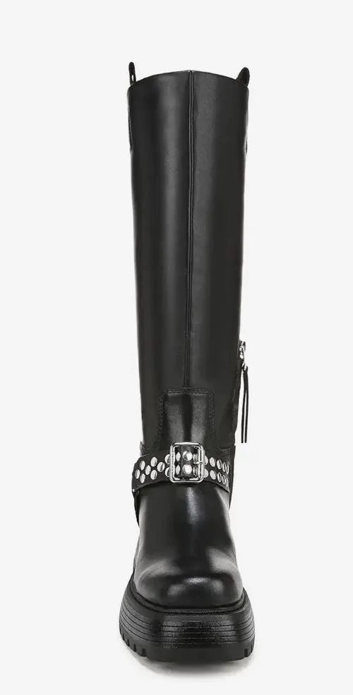 NEW Circus NY by Sam Edelman Hayes Women's Black Leather Stud Motorcycle Boot - Image 6