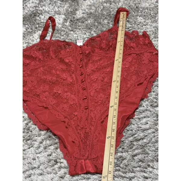 VTG Honor Intimates Women’s Size XXL Floral Lace Teddy Lingerie Nightie Bodysuit - Image 11