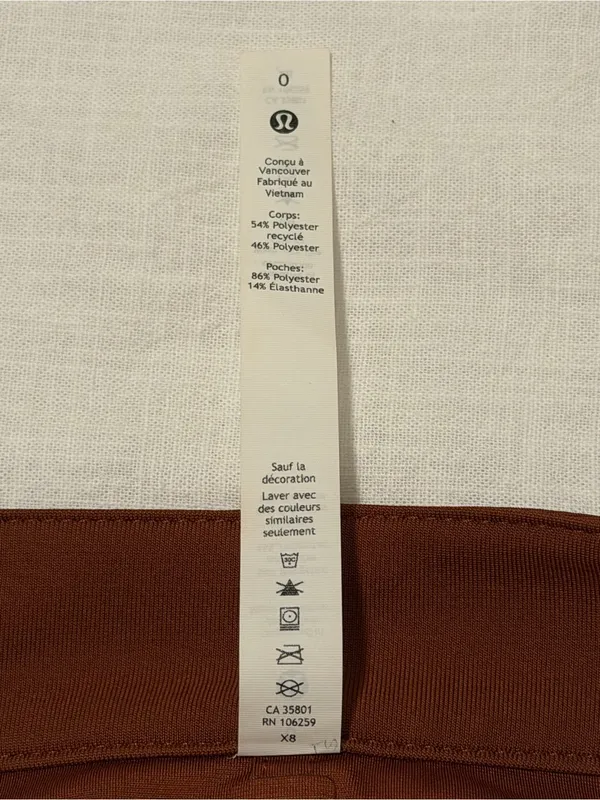 Lululemon City Sleek 5 Pocket 7/8 Pant Dark Terracotta Size 0 - Image 8
