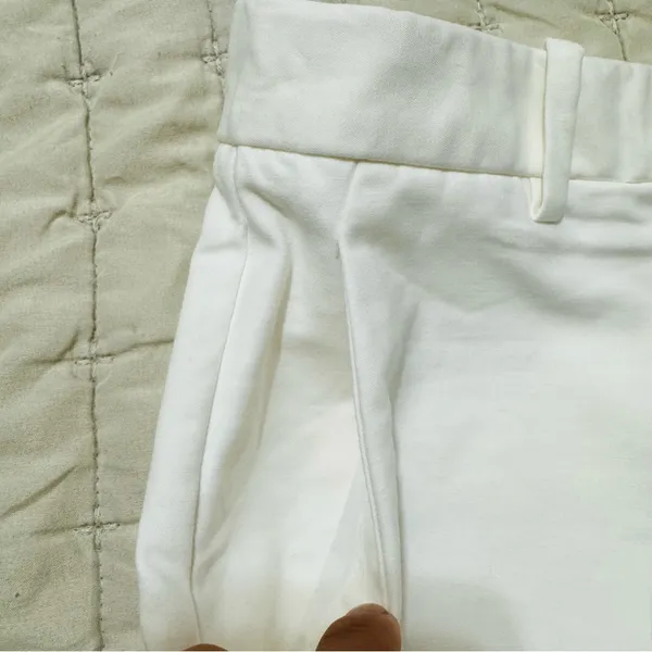 GAP Women White Tailored High Rise Pocketed‎ Casual Elegant Shorts Size 0 - Image 5