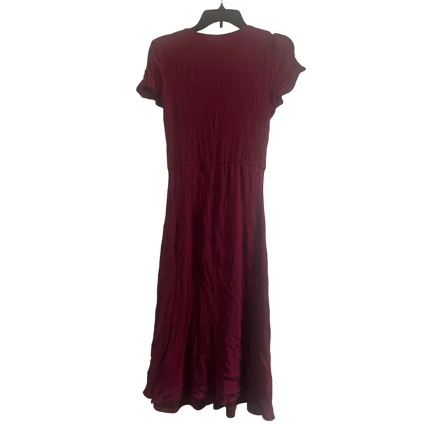 ✨WAYF Blouson Midi Burgundy Sz Medium Dress✨ - Image 5