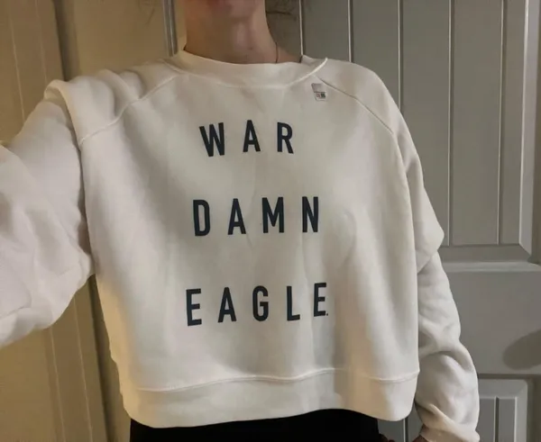 Bella Canvas Auburn Tigers War Damn Eagle sweatshirt - Image 2