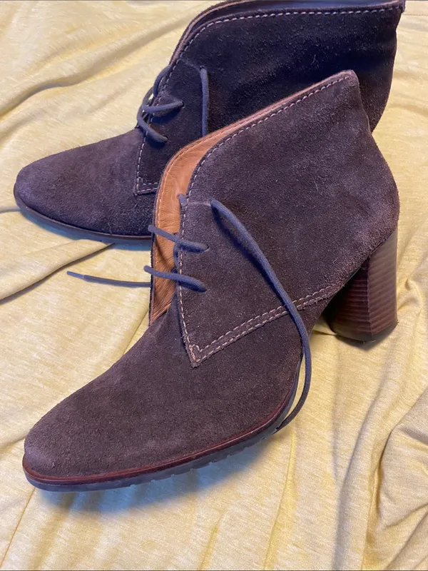 L.L. Bean Women's Suede Ankle Boots - Dark Brown - Image 7