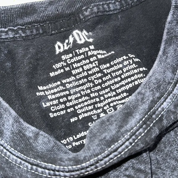AC DC rockstar festival T-shirt size medium - Image 5