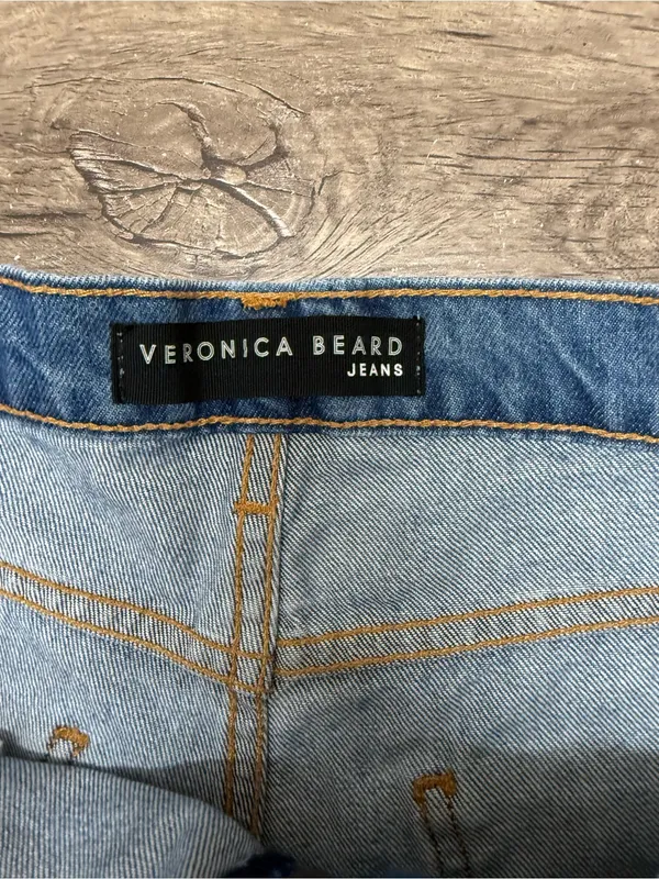 Veronica Bread‎ blue denim cute off shorts size 27 - Image 5