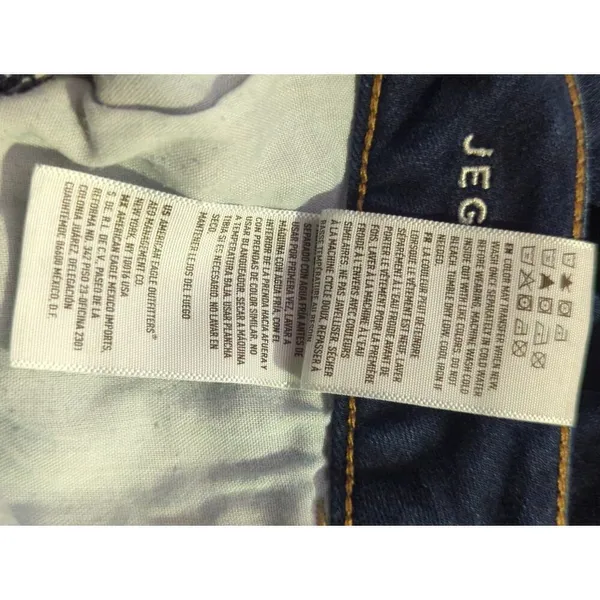 American Eagle Jeans Woman's 2 Jeggings Blue Skinny‎ Stretch Basic Coastal - Image 12