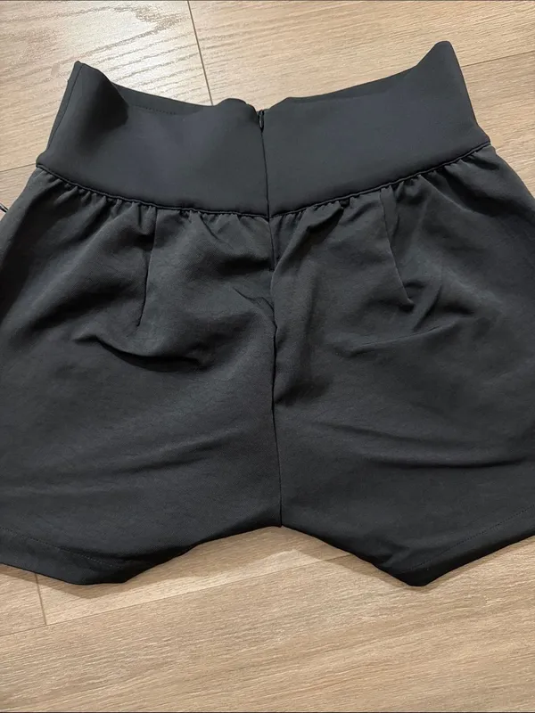 Nike Women's High-Rise Athletic Shorts in Charcoal Gray - Image 5