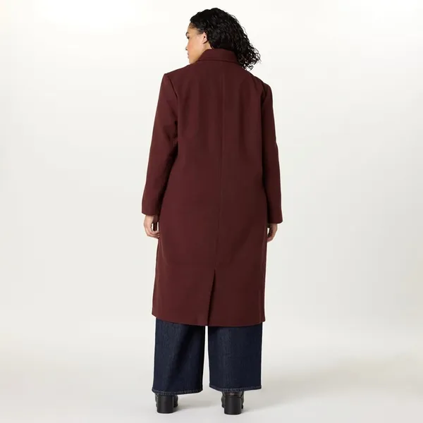 The Drop Liam Oversized Long Wool Blend‎ Coat Decadent Chocolate L - Image 5