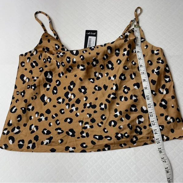 Nasty Gal Leopard Print Cowl Neck Cami Tank Top Women’s XL‎ - Image 7