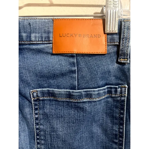 Lucky‎ Brand Stevie High Rise Flare Jeans Womens 4/27 Blue Excellent Seam Detail - Image 9