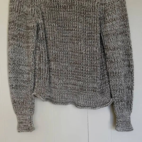 MADEWELL Marled Cotton Mock Neck Sweater Medium - Image 3
