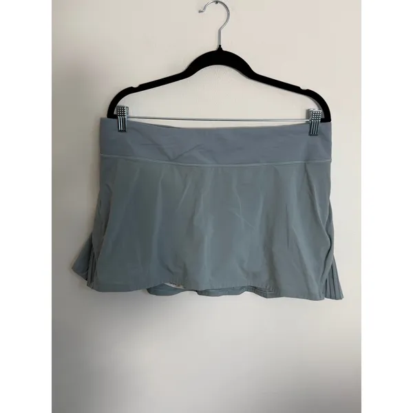 Lululemon Play Off The Pleats Skirt *13"Blue Cast size 12 - Image 4