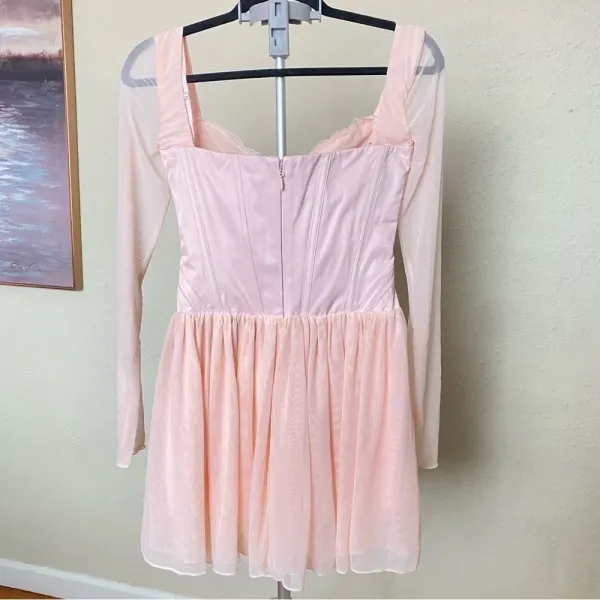 Size S PLUS CUP House of CB 'Vivi' Soft Peach‎ Corset Mini Dress NWOT - Image 11