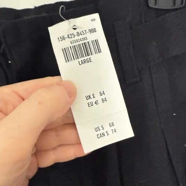Abercrombie & Fitch Women’s Large Black Linen Belted Trousers LagenLook Capsule - Image 3