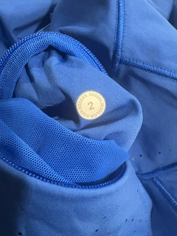 Lululemon Flash Forward Half Zip Cerulean Blue Sz 2 - Image 10