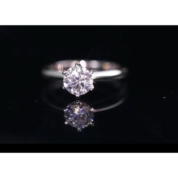 Boutique 1Ct Solitaire Platinum 925 Simulated Diamond Engagement Wedding Ring, Size 8‎ - Image 4