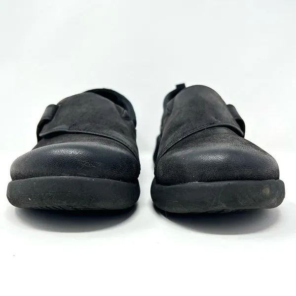 Clarks Cloudsteppers Black Sillian 2.0 Ease Adjustable Strap Slip On Shoes 7.5 - Image 4