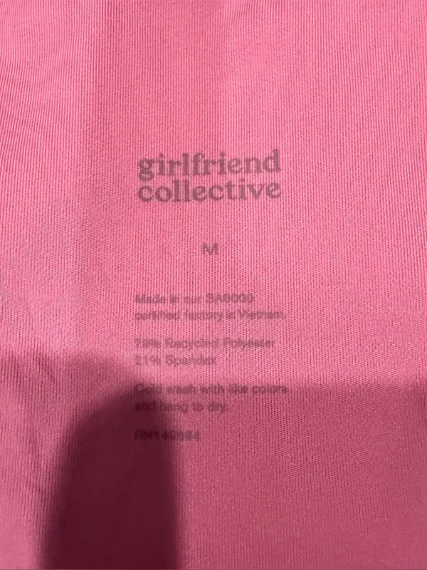 Girlfriend Collective Pink Longline Sports Bra - Image 3