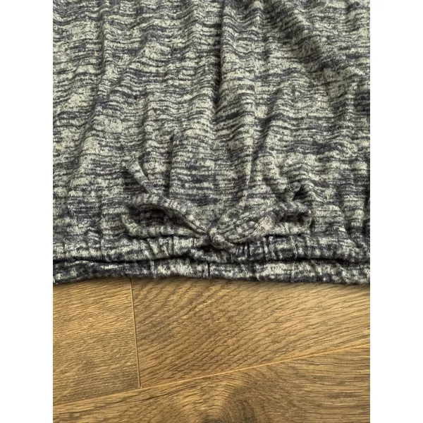 NWOT Womens Gap Maternity cowl neck soft heather‎ blue tie softspun sweater SZ M - Image 9