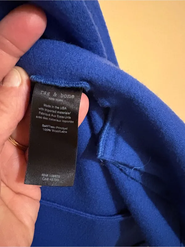 Rag & Bone Lexington Wool Blazer in Blue - Image 8